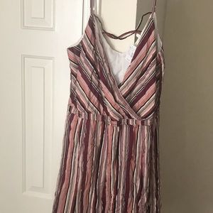 Striped mid calf dress Maurices